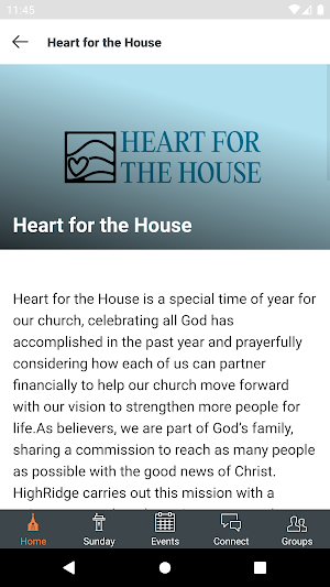 HIGHRIDGE CHURCH Screenshot 1