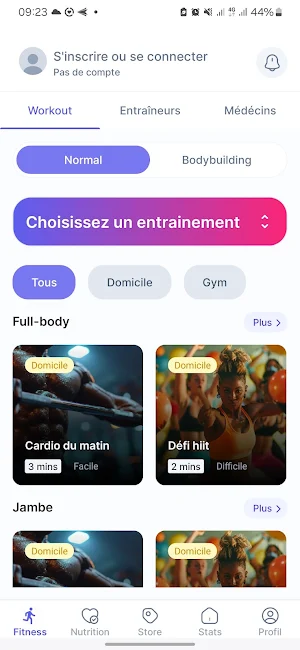 FitUp Fitness Screenshot 1