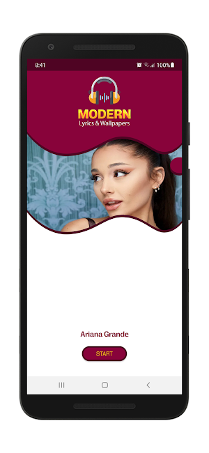 Ariana Grande Lyrics Wallpaper Screenshot 0