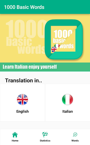 1000 Basic Words - Italian Screenshot 0