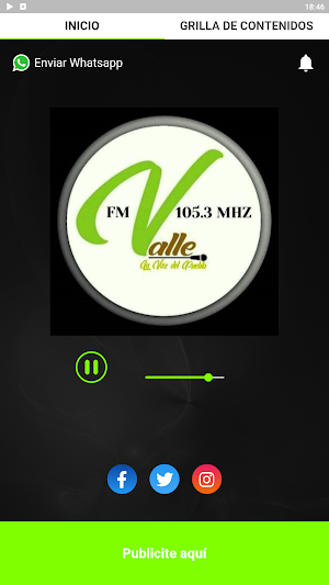 Fm Valle 105.3mhz Screenshot 1