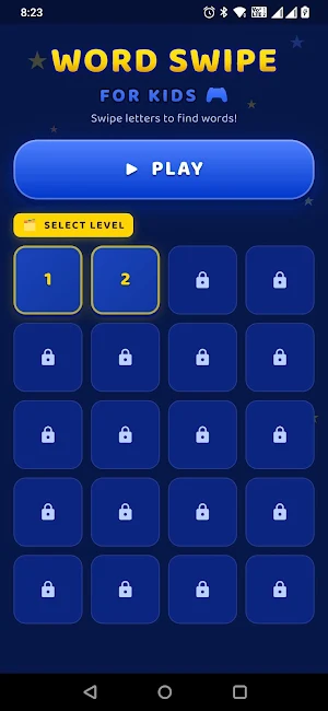 Word Swipe Kids Game Screenshot 1