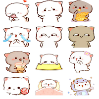 Peach Machi Cat WAStickerapps