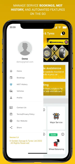 Golden Garage & Tyres Ltd Screenshot 1