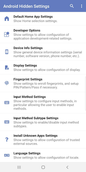 Quick Settings app Screenshot 2