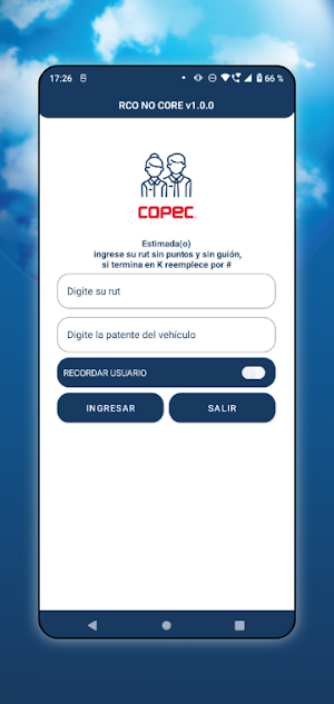 RCO NO CORE COPEC Screenshot 0