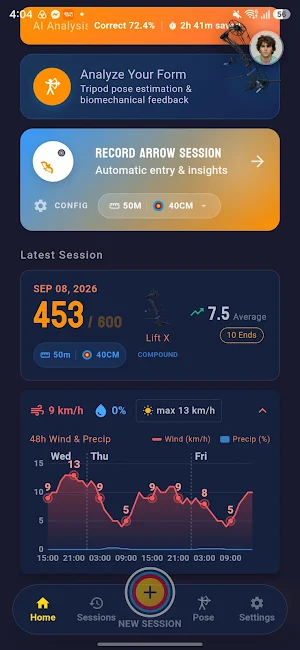 Gold Arrow Archery Tracker Screenshot 2