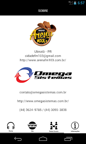 Rádio Arena FM de Ubiratã Screenshot 2