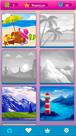 Pixel Art Book - pixel coloring, сolor by number Screenshot 1