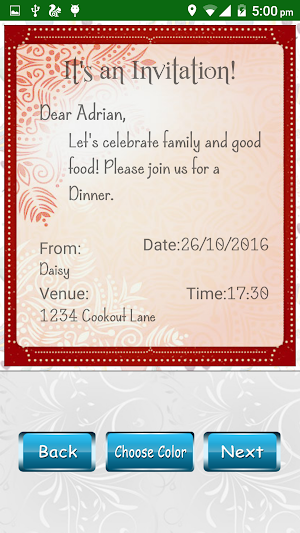 Party Invitation Card Designer Screenshot 3