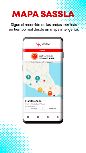SASSLA: Sismos en tiempo real Screenshot 1