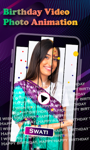 Birthday video maker with song Screenshot 2