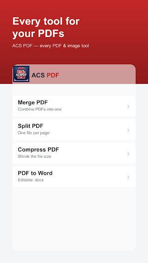 ACS PDF: Editor & Converter Screenshot 0