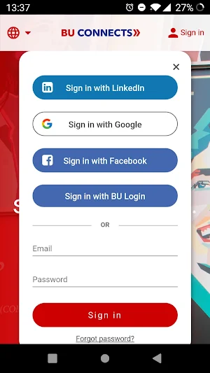 BU Connects Screenshot 1