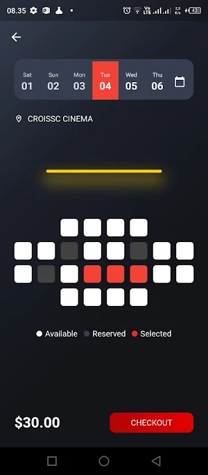 Cinema Ticket Screenshot 2