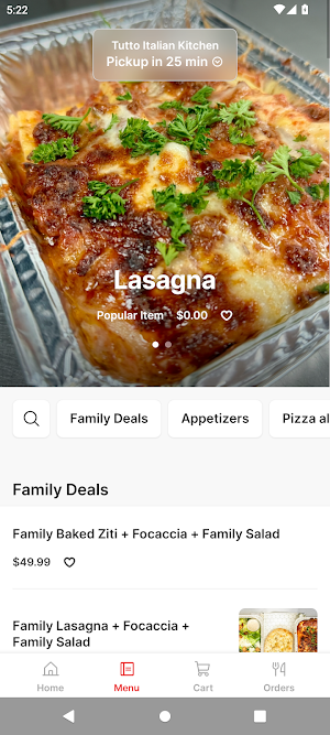 Tutto Italian Kitchen Screenshot 1