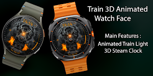Train 3D Animated Watch Face Screenshot 0