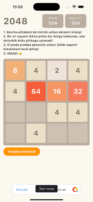 2048 O'yin Screenshot 2