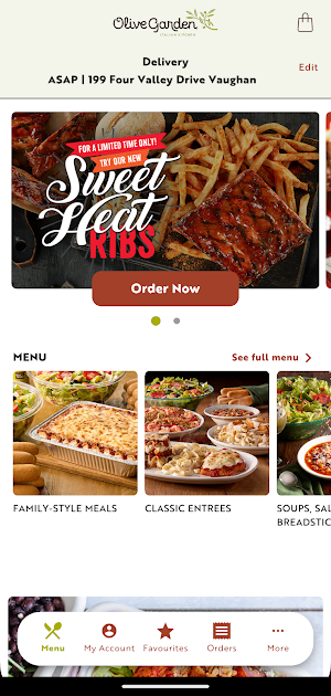 Olive Garden Canada Screenshot 1