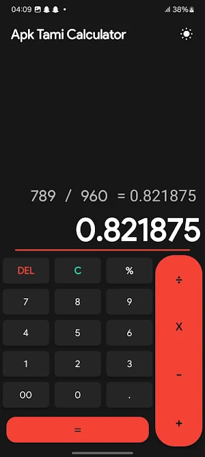 Apk Tami Calculator Screenshot 3