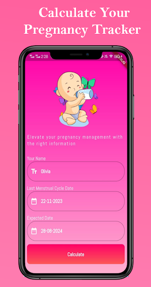Pregnancy Tracker & Due Date Screenshot 2