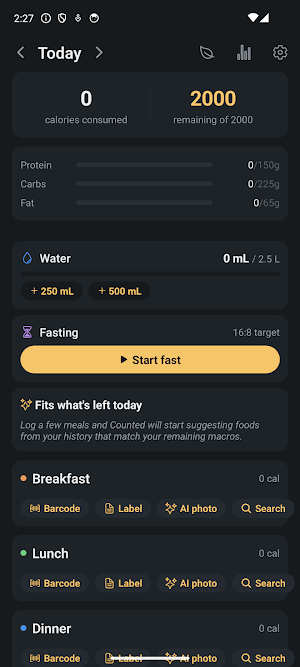 Counted: Calorie & Macro Track Screenshot 0