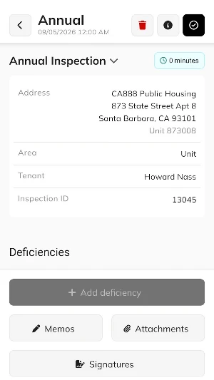 Yardi Inspections for NSPIRE Screenshot 1