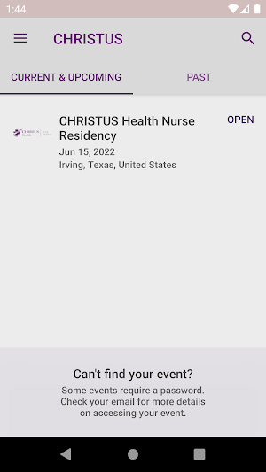 CHRISTUS Health Events Screenshot 1