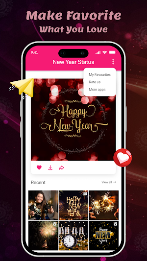 Happy New Year Video Status Screenshot 2