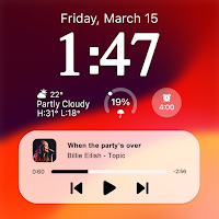 Lock Screen OS : Color Widgets