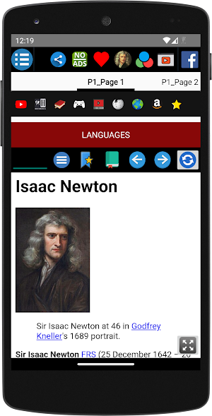 Isaac Newton - Biography Screenshot 1