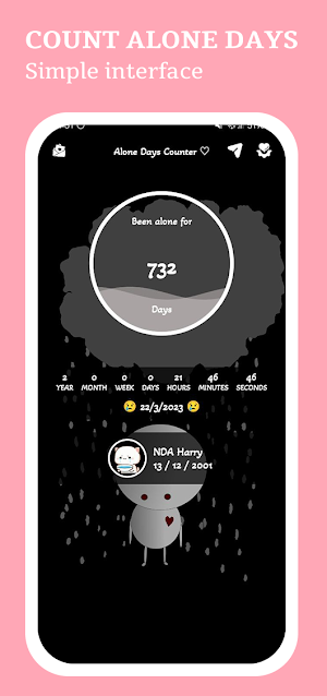 ImOkey : Alone Days Counter Screenshot 0