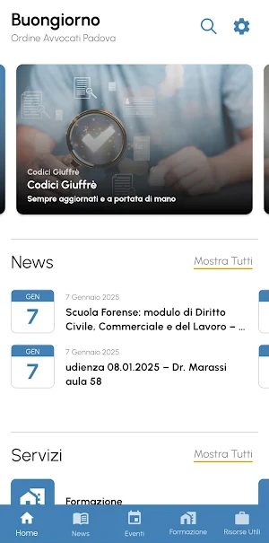 Ordine Avvocati Padova Screenshot 1