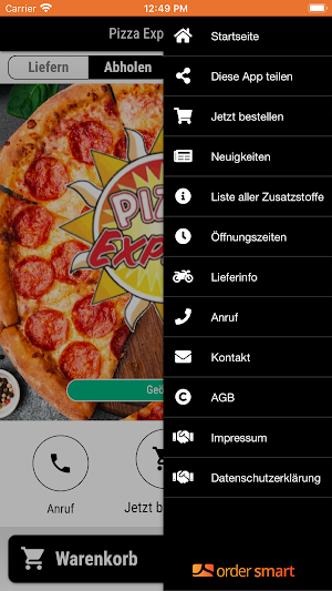 Pizza Express Peine Screenshot 2