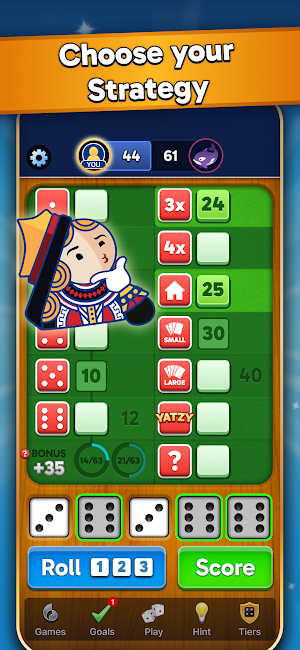 Yatzy Dice Game: Scorzle Screenshot 1