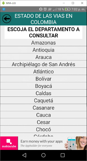 Estado de las vías Screenshot 1