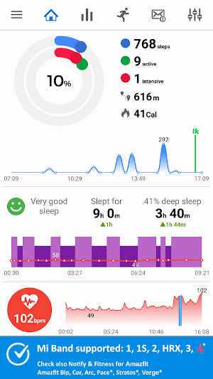 Notify & Fitness for Mi Band Screenshot 0