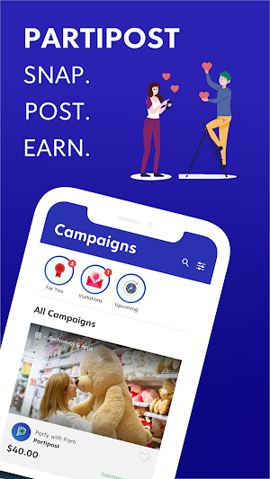 Partipost: Join influencer campaigns Screenshot 0