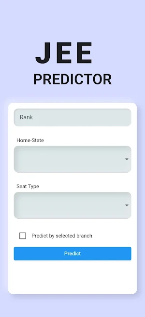 JEE Predictor | JEE Mains Screenshot 1