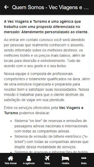 Vec Viagens e Turismo Screenshot 1
