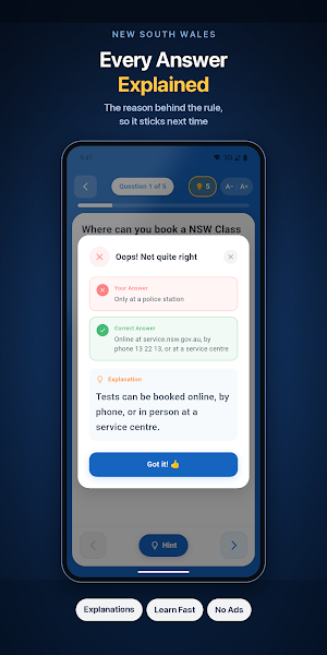 DKT NSW: Driver Knowledge Test Screenshot 3