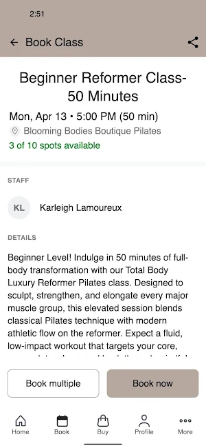 BloomingBodiesBoutiquePilates Screenshot 2