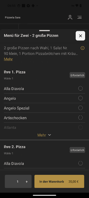 Pizzeria Sara Screenshot 3