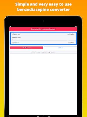 Benzodiazepine Conversion - Dose Calculator Screenshot 3