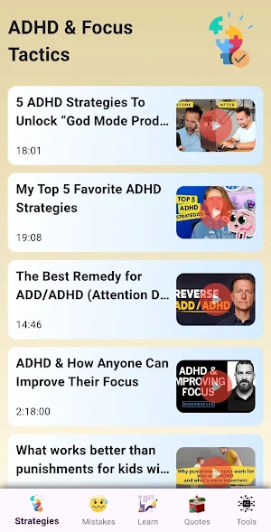FocusPlus: Complete ADHD Guide Screenshot 2