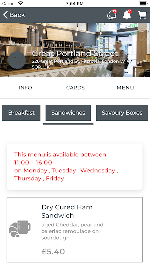 Peyton and Byrne Bakeries Screenshot 1