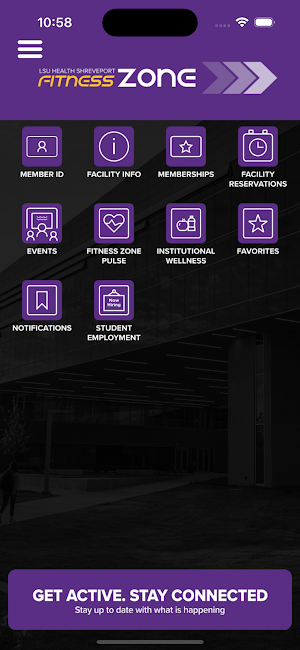 LSUHS Fitness Zone Screenshot 1