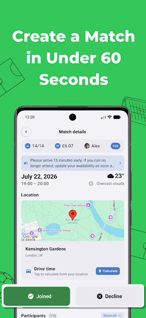 KickArrange Screenshot 3