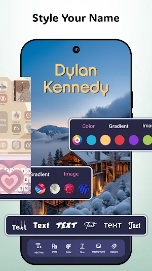 Name Wallpaper Maker: 3D, Live Screenshot 3