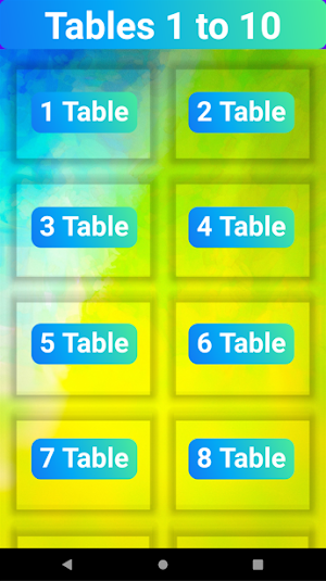 Tables 1 to 10 Voice Screenshot 0